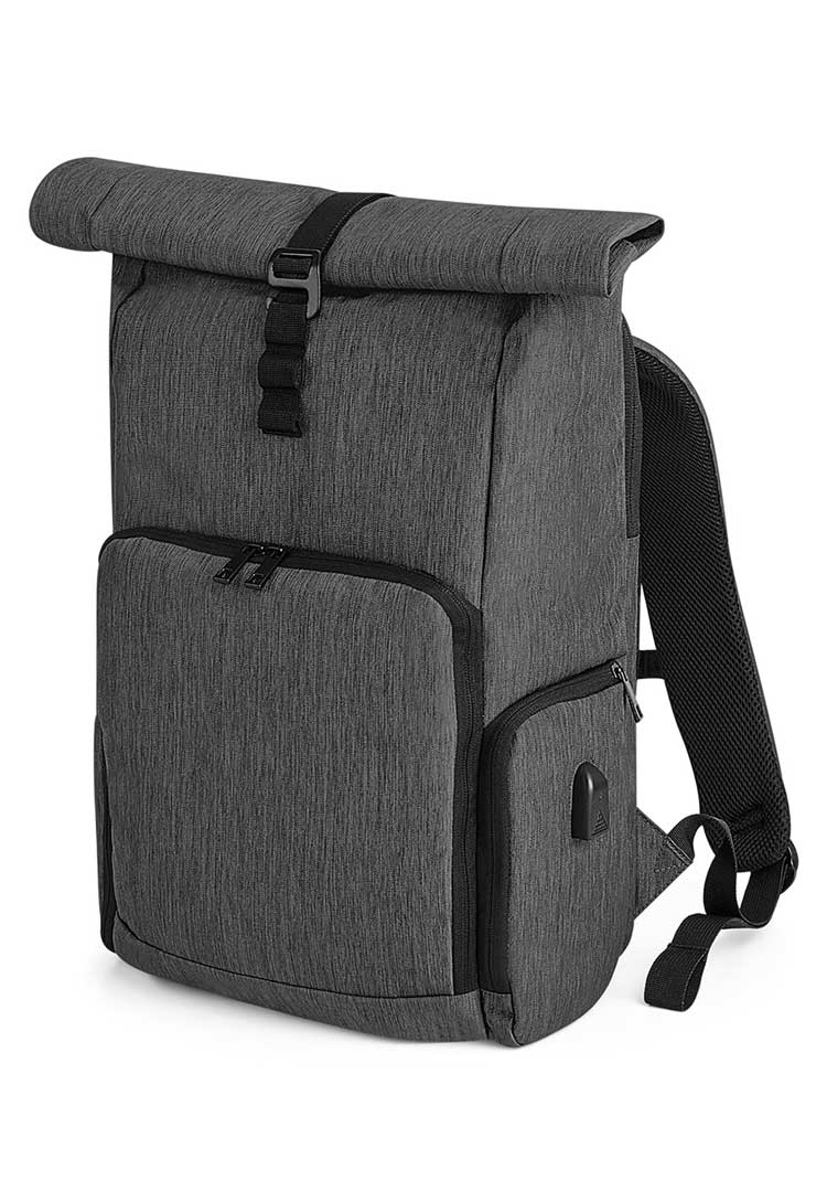 Q - Tech Charge Roll - Top Backpack QD995 - The Work Uniform Company
