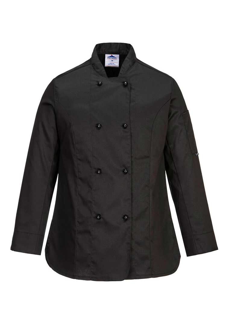 Women's Chefs Jacket Long Sleeve Rachel C837 - The Work Uniform Company