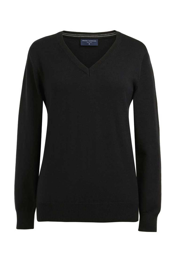 Riga Merino Wool V Neck Jumper - The Work Uniform Company