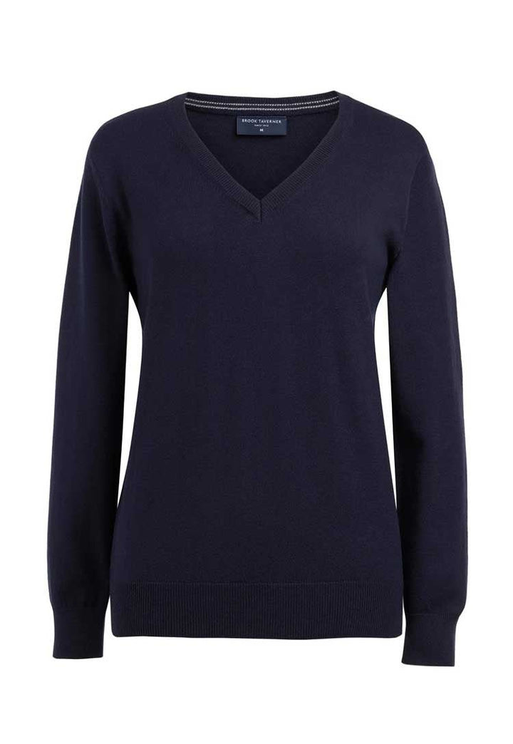 Riga Merino Wool V Neck Jumper - The Work Uniform Company