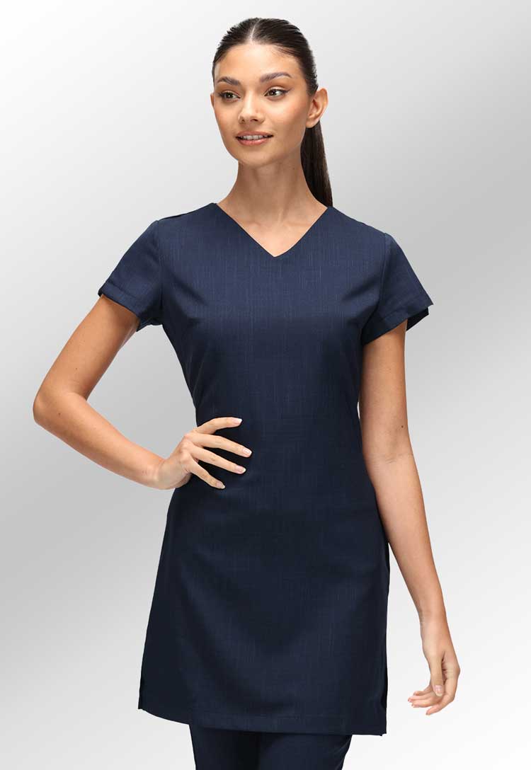 Sara Classic 3/4 Length Tunic - The Work Uniform Company