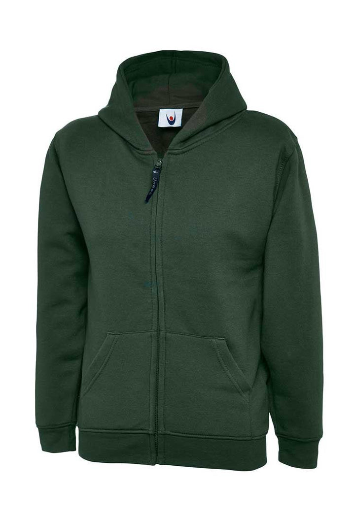 School Uniform Full Zip Hooded Sweatshirt with School Logo* - The Work Uniform Company