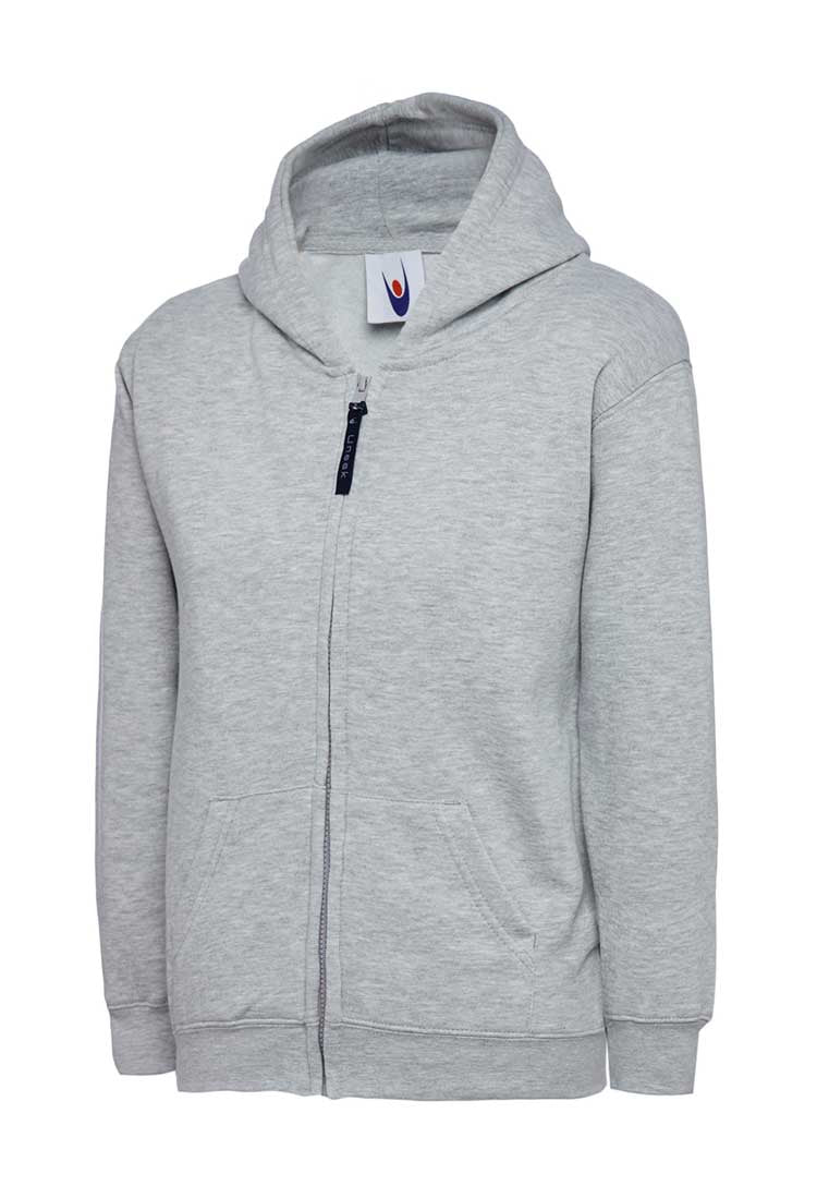 School Uniform Full Zip Hooded Sweatshirt with School Logo* - The Work Uniform Company