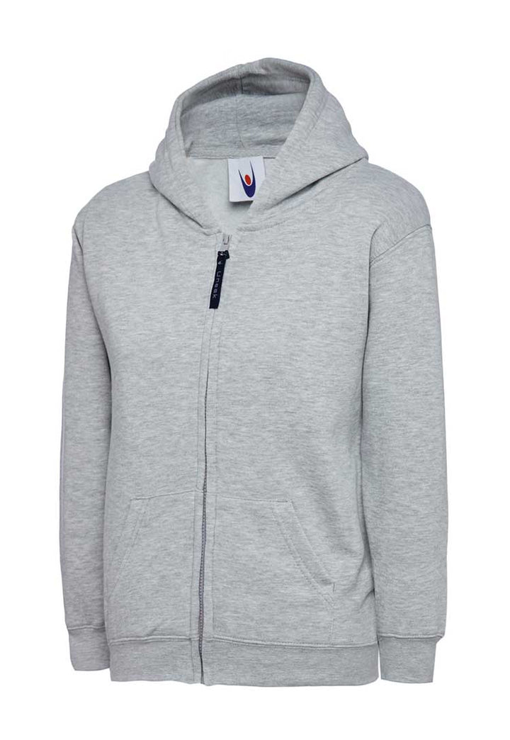 School Uniform Full Zip Hooded Sweatshirt with School Logo* - The Work Uniform Company