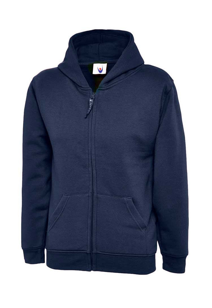School Uniform Full Zip Hooded Sweatshirt with School Logo* - The Work Uniform Company