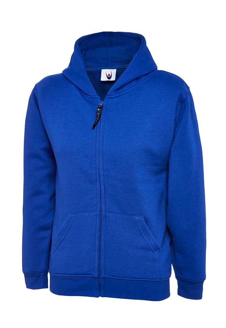 School Uniform Full Zip Hooded Sweatshirt with School Logo* - The Work Uniform Company