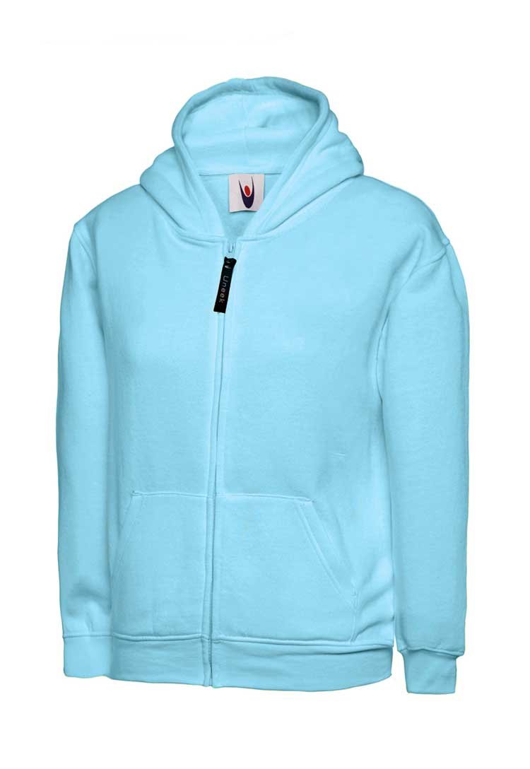 School Uniform Full Zip Hooded Sweatshirt with School Logo* - The Work Uniform Company