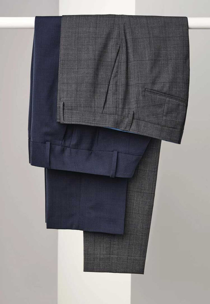Genoa Tailored Leg Check Trousers - The Work Uniform Company