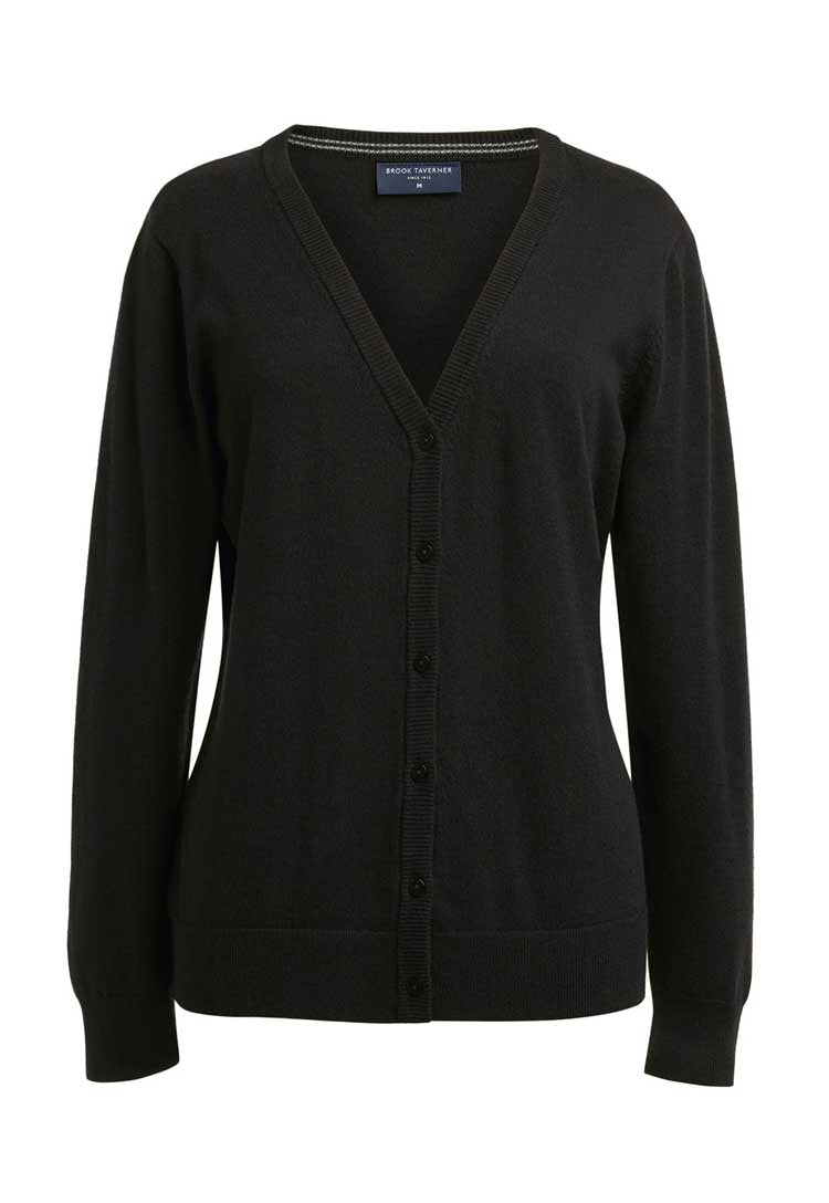 Sofia Merino Wool V Neck Cardigan - The Work Uniform Company