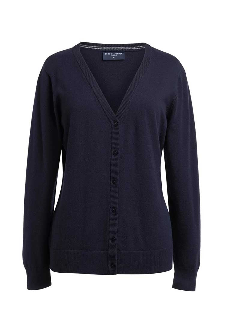 Sofia Merino Wool V Neck Cardigan - The Work Uniform Company