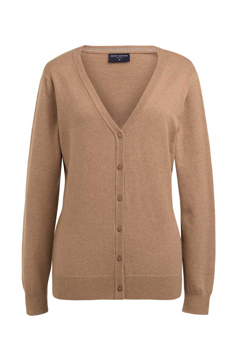 Sofia Merino Wool V Neck Cardigan - The Work Uniform Company