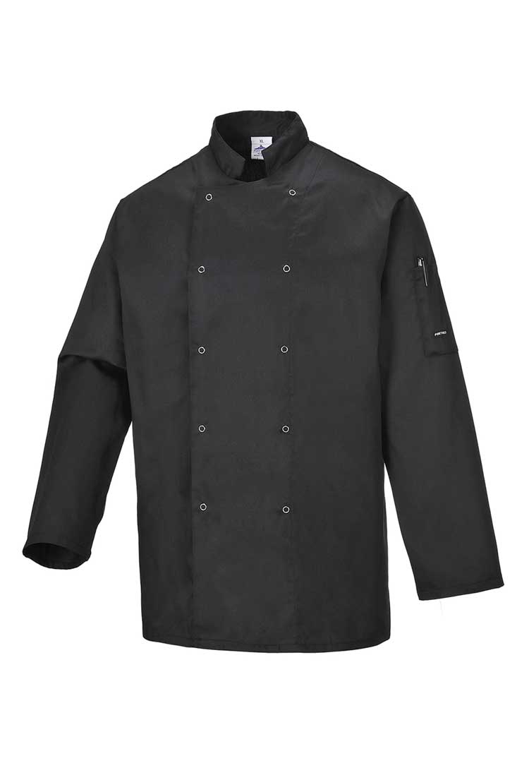 Suffolk Chefs Jacket Long Sleeve C833 - The Work Uniform Company