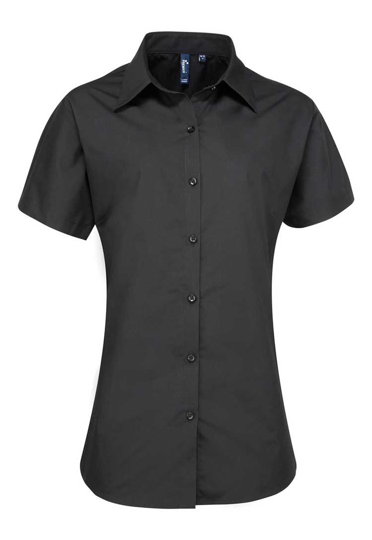 Women's Supreme Poplin Short Sleeve Shirt - The Work Uniform Company