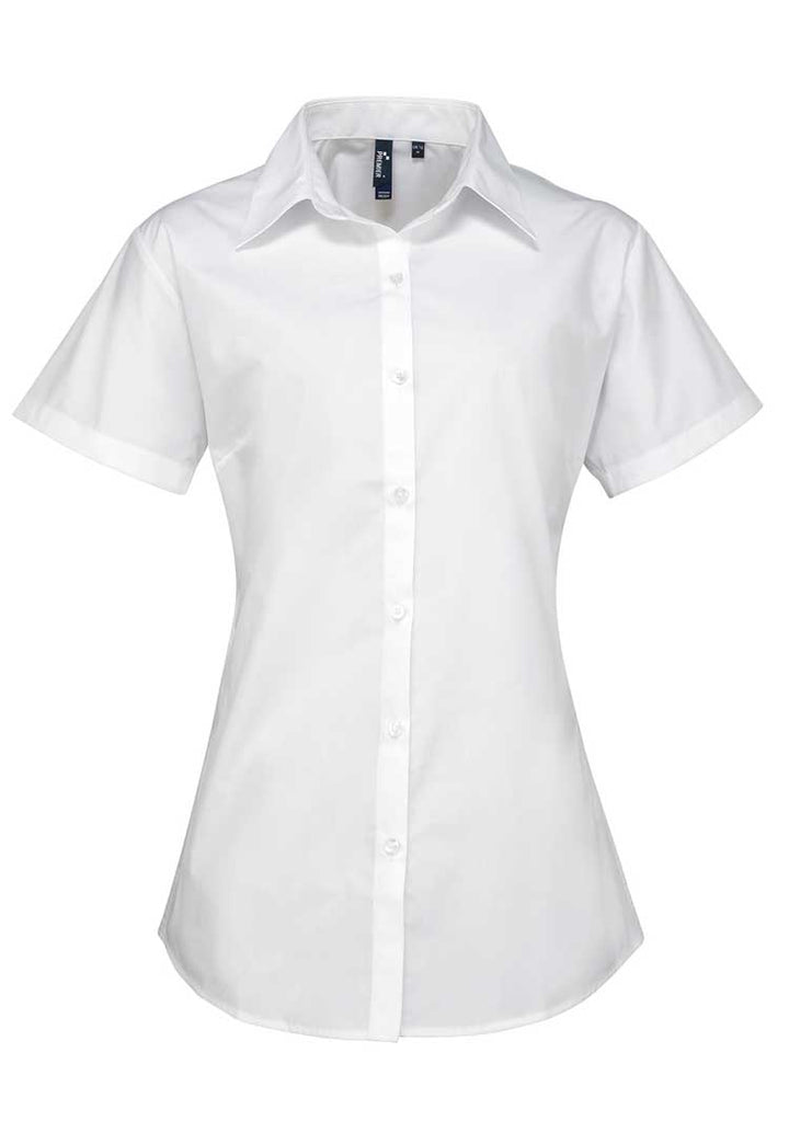 Women's Supreme Poplin Short Sleeve Shirt - The Work Uniform Company