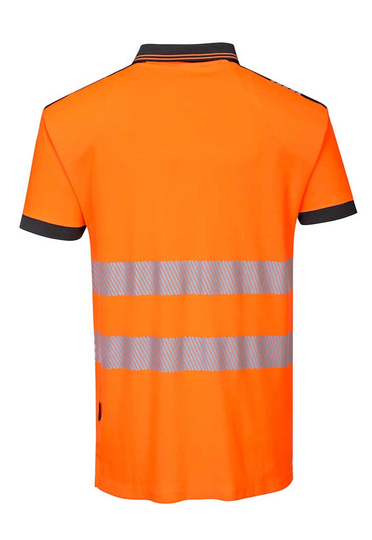 PW3 Hi - Vis Cotton Comfort Polo Shirt S/S T180 - The Work Uniform Company
