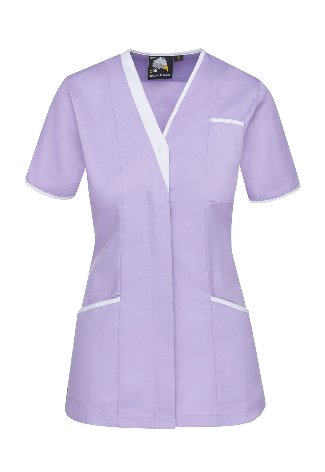 8200 Tonia V Neck Ladies Tunic (Purple) - The Work Uniform Company