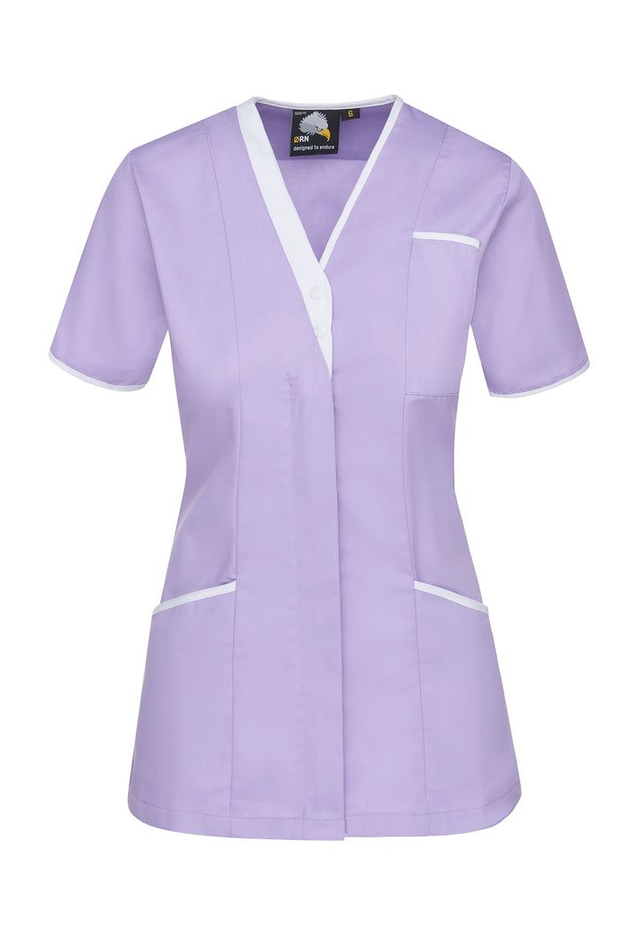 8200 Tonia V Neck Ladies Tunic (Purple) - The Work Uniform Company
