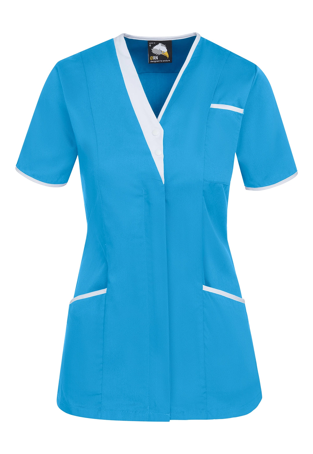 8200 Tonia V Neck Ladies Tunic (Blue) - The Work Uniform Company