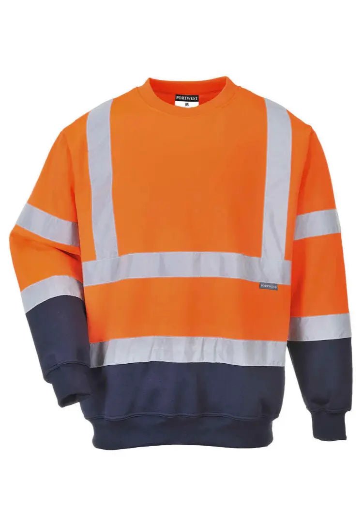 Hi Vis Two Tone Sweatshirt - The Work Uniform Company