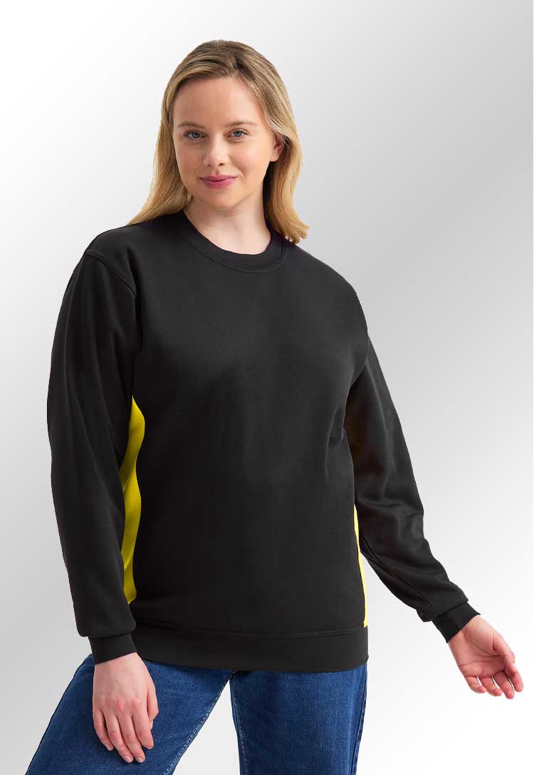 UC217 Two Tone Crew Neck Sweatshirt - The Work Uniform Company