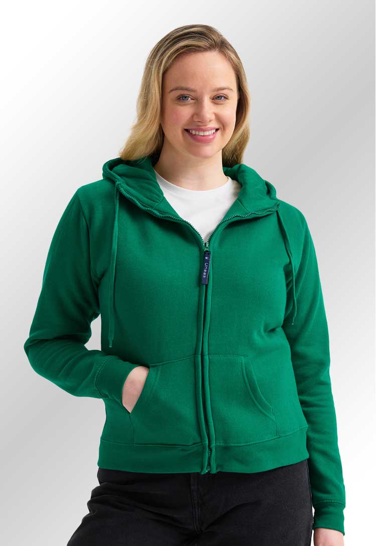 Ladies Classic Full Zip Hooded Sweatshirt UC505 - The Work Uniform Company