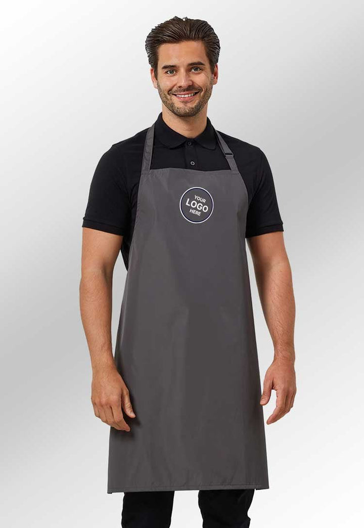 Waterproof Bib Apron - Bundle of 8 with Free Logo - The Work Uniform Company