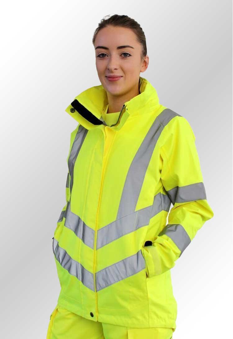 Women's Hi - Vis Breathable Jacket LW70 - The Work Uniform Company