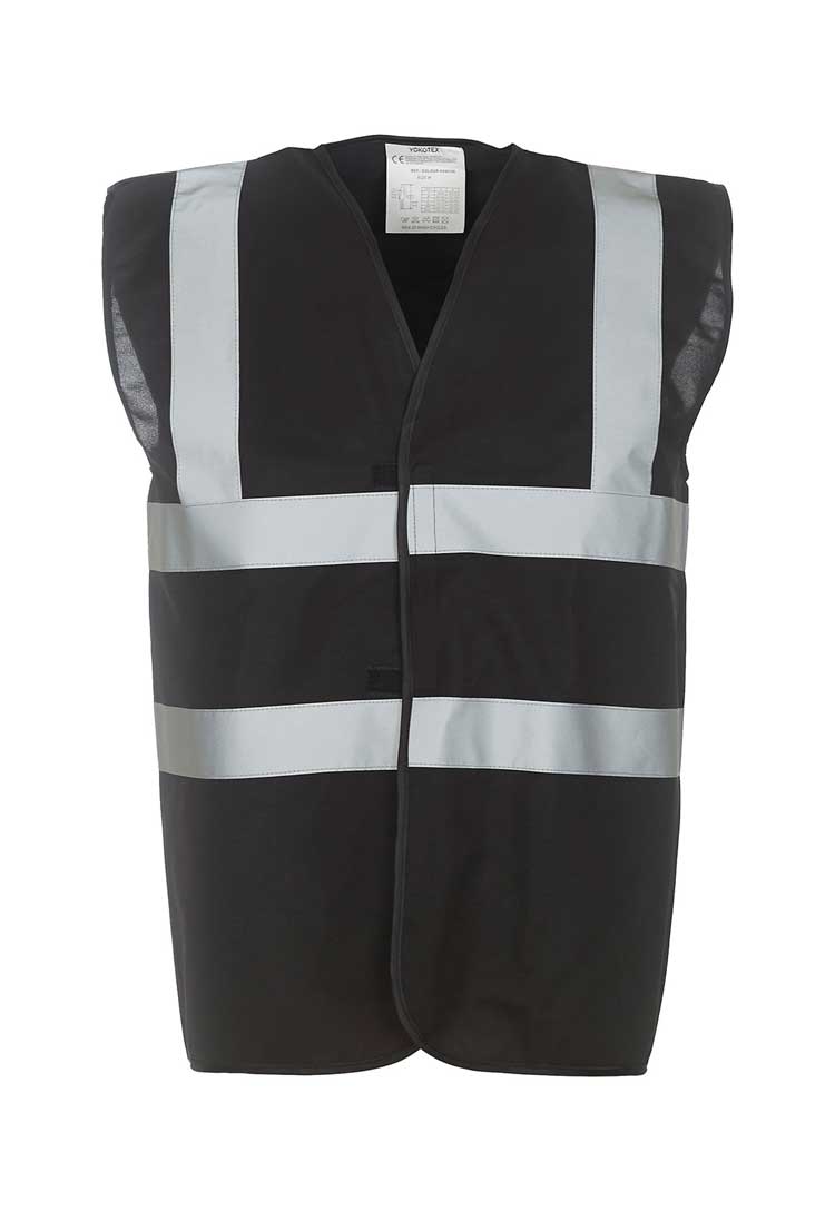 Hi Vis 2 - band - and - braces waistcoat YK001 - The Work Uniform Company