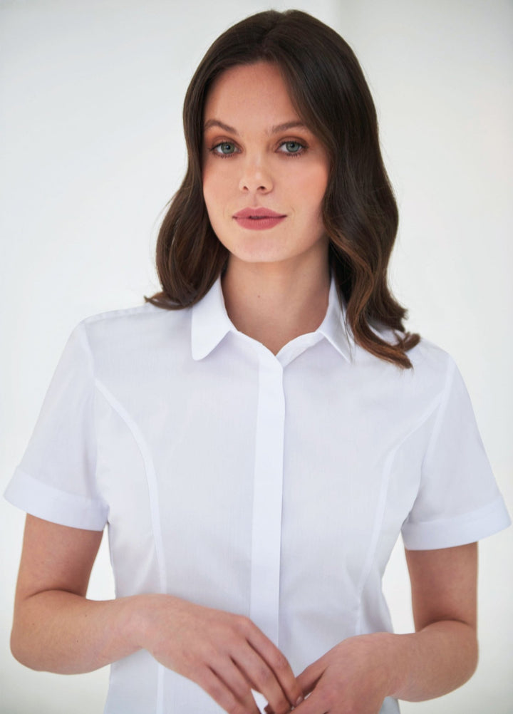 Soave Semi Fitted Blouse - The Work Uniform Company