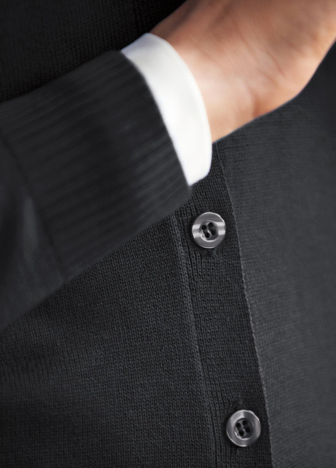 Augusta V - Neck Cardigan - The Work Uniform Company