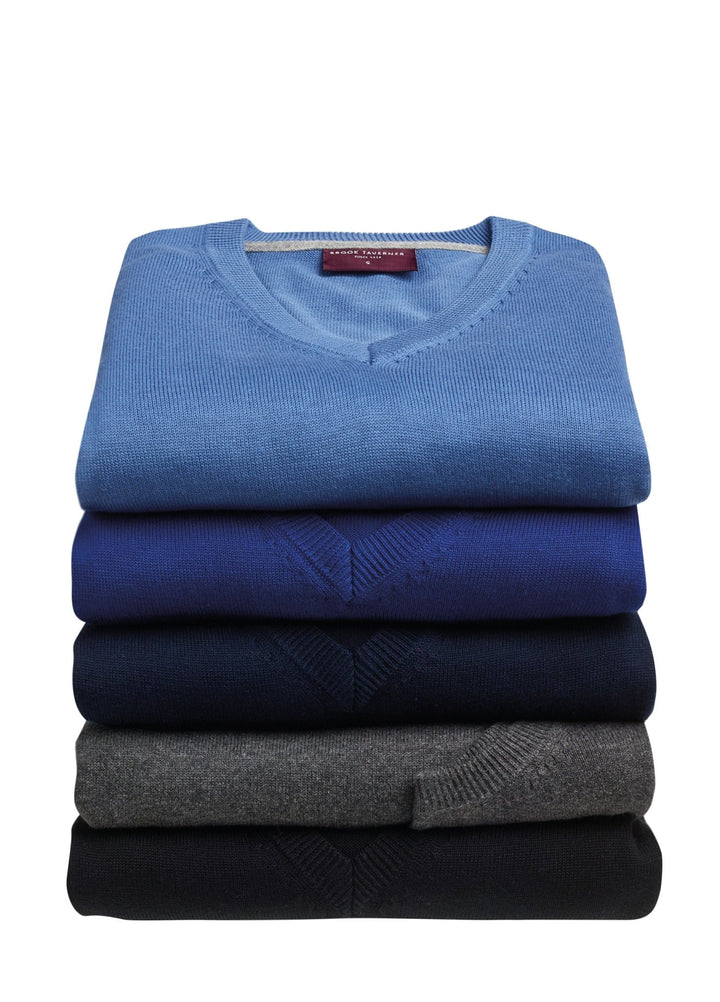 Detroit V - Neck Knitted Slipover - The Work Uniform Company