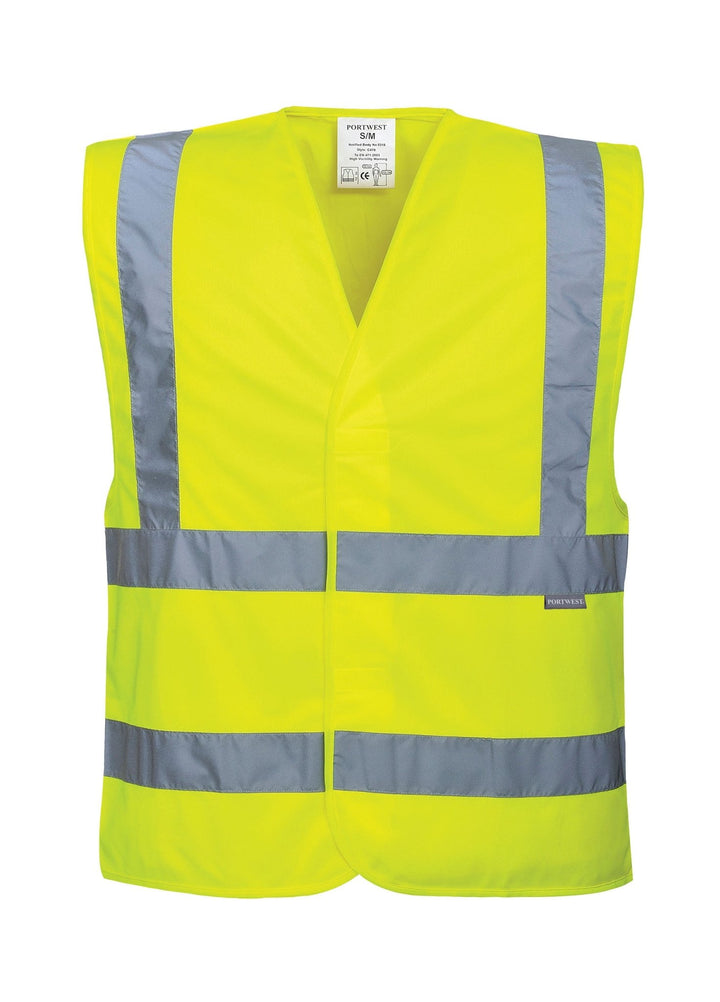 Hi Vis Two Band and Brace Vest C470 - The Work Uniform Company