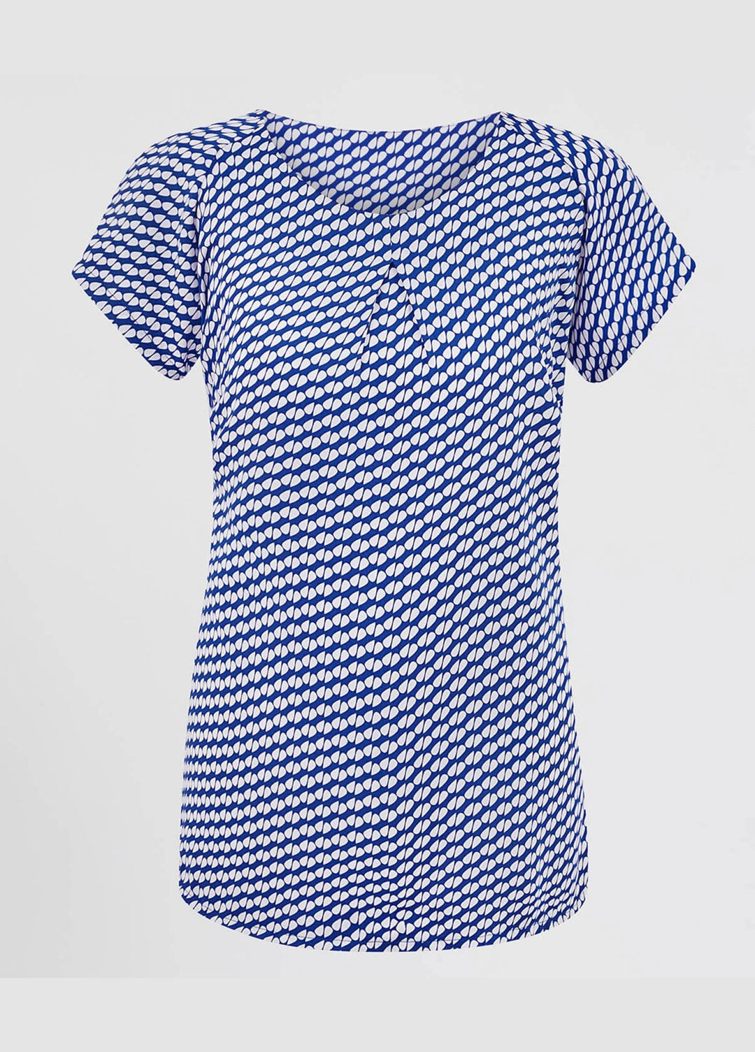 Catriona Patterned Short Sleeve Blouse - The Work Uniform Company