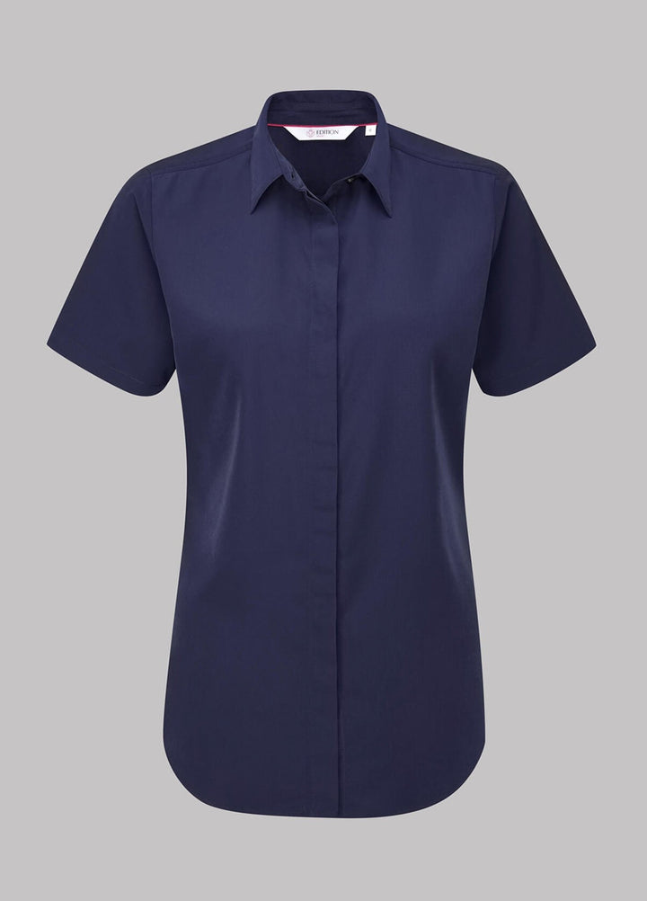 Erin Short Sleeve Blouse - The Work Uniform Company