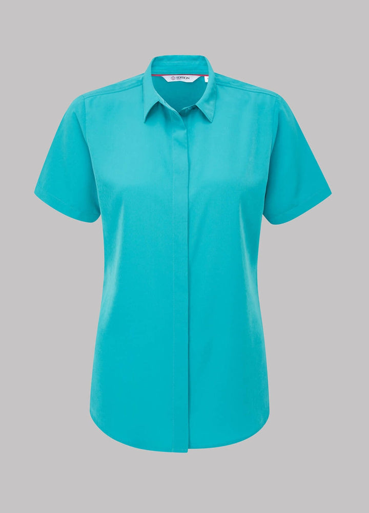 Erin Short Sleeve Blouse - The Work Uniform Company
