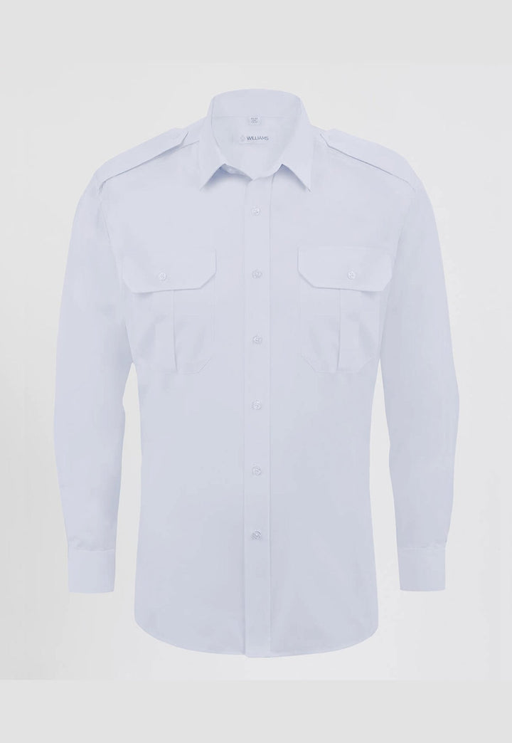 Men's Premium Long Sleeve Pilot Shirt - The Work Uniform Company