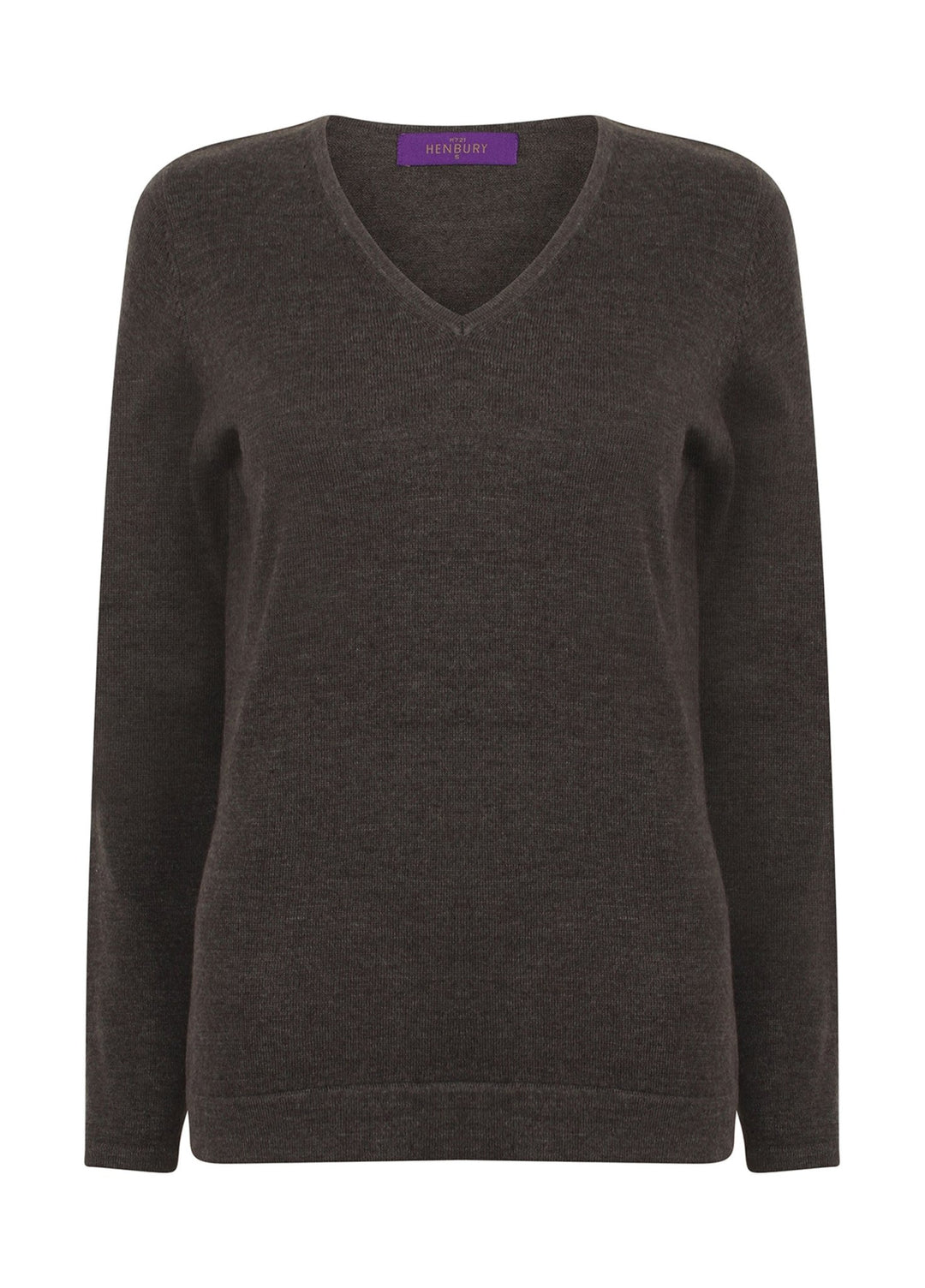 Women's 12 Gauge V Neck Jumper - The Work Uniform Company