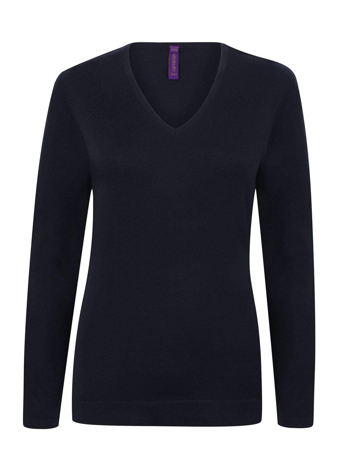 Women's 12 Gauge V Neck Jumper - The Work Uniform Company