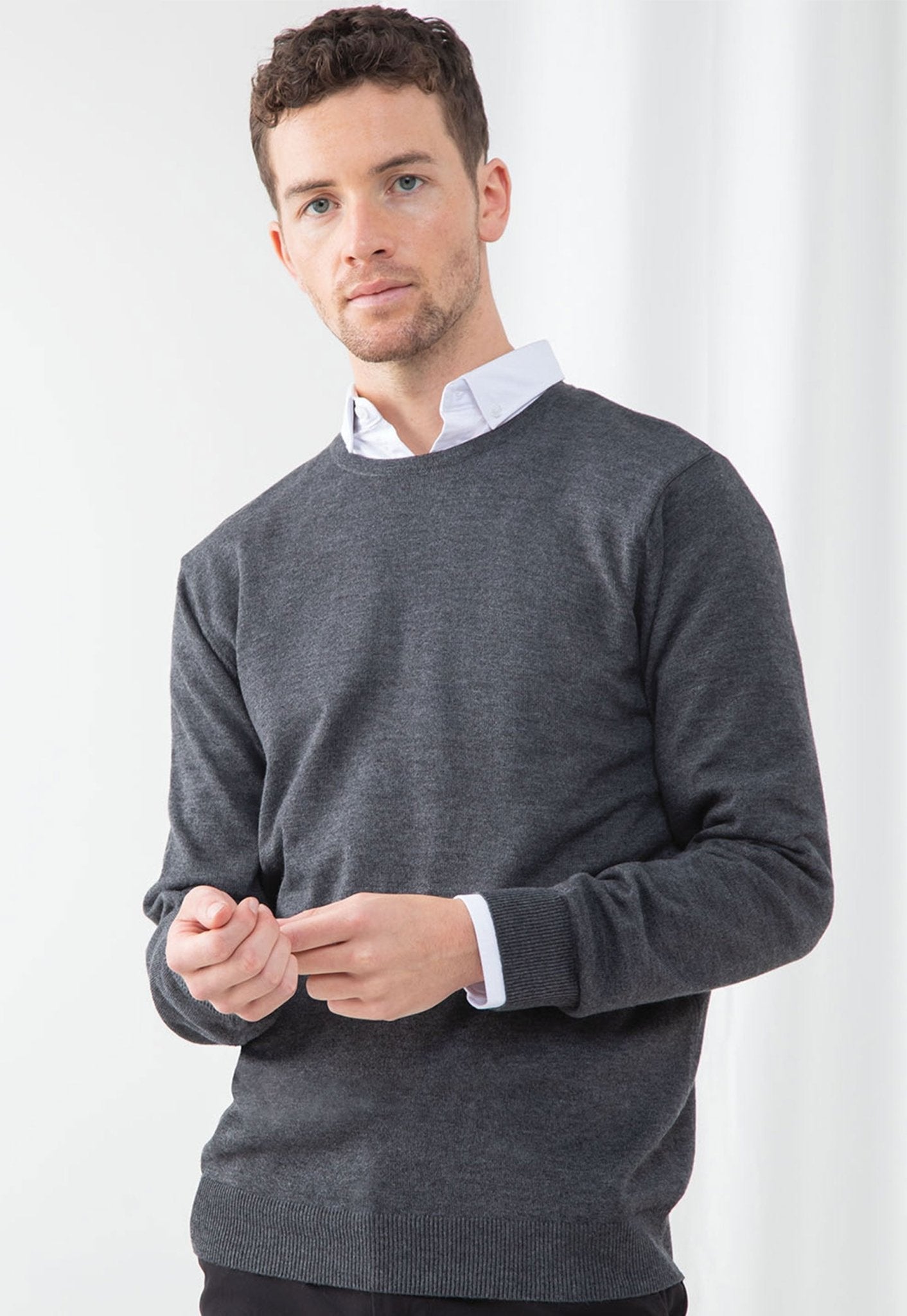 Crew Neck Jumper For Men Henbury – The Work Uniform Company