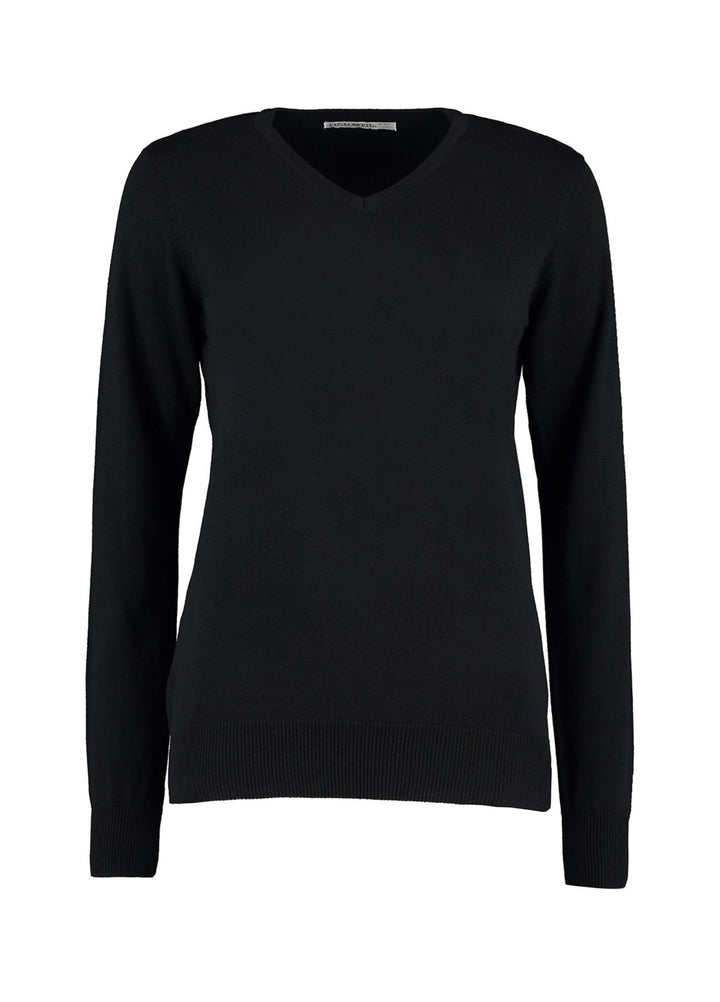Women's Arundel Knitted V Neck Sweater - The Work Uniform Company