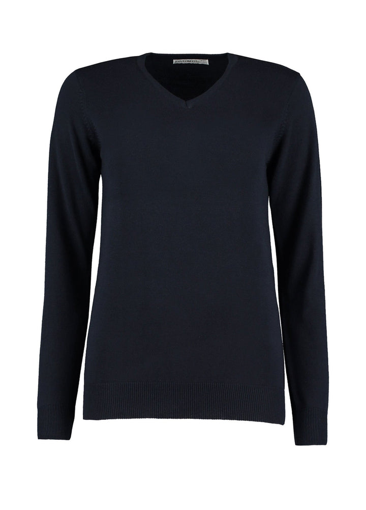 Women's Arundel Knitted V Neck Sweater - The Work Uniform Company