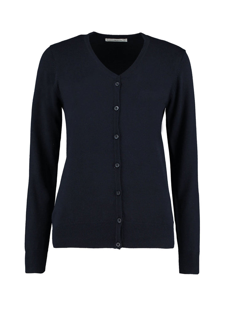 Women's Arundel V Neck Knitted Cardigan - The Work Uniform Company