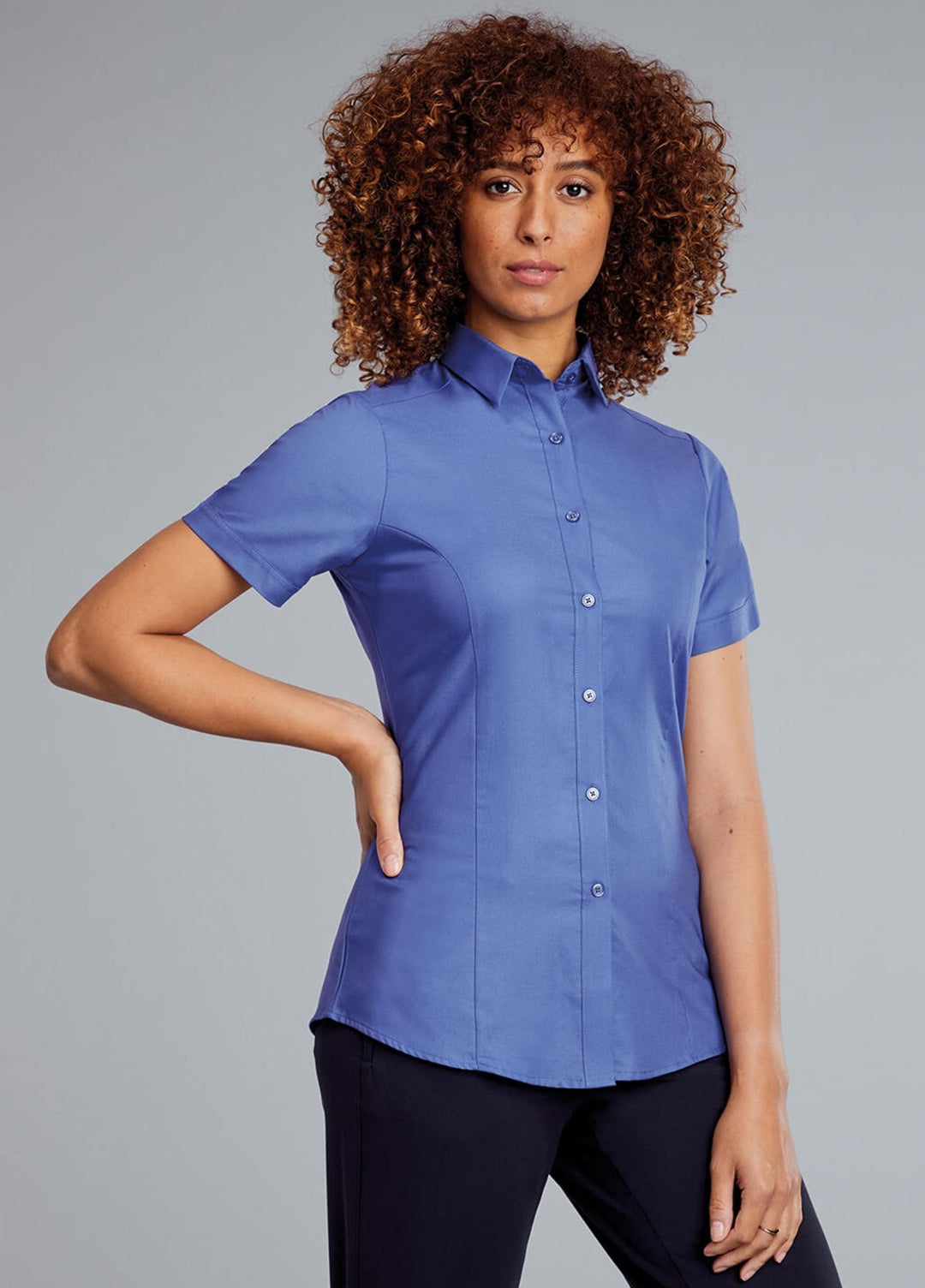 Megan Short Sleeve Blouse - The Work Uniform Company