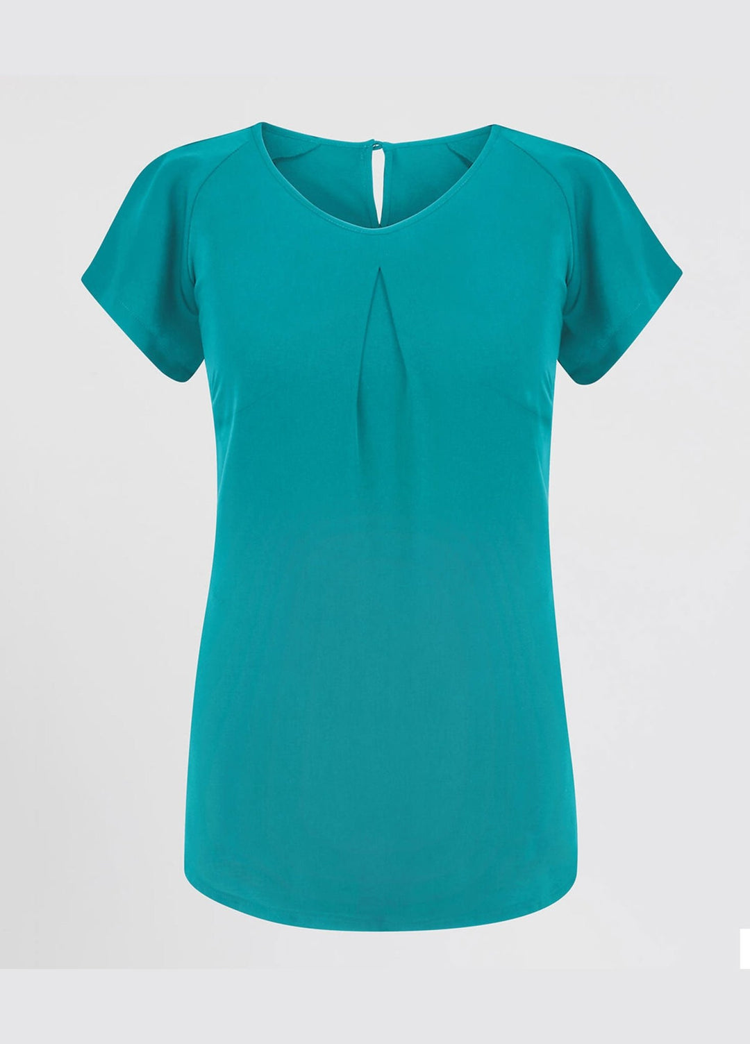 Mona Round Neck Short Sleeve Blouse - The Work Uniform Company