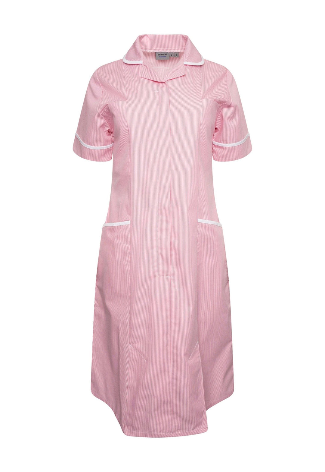 Pink or Lilac White Stripe Nurse Dress NCLD - The Work Uniform Company