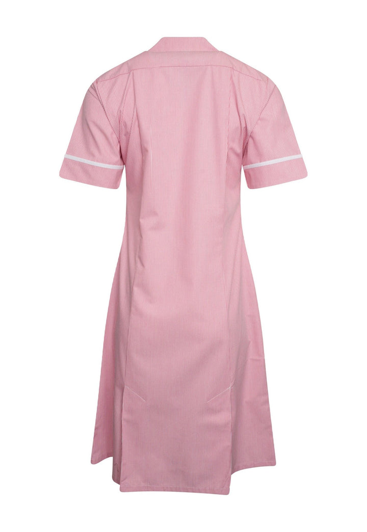 Pink or Lilac White Stripe Nurse Dress NCLD - The Work Uniform Company