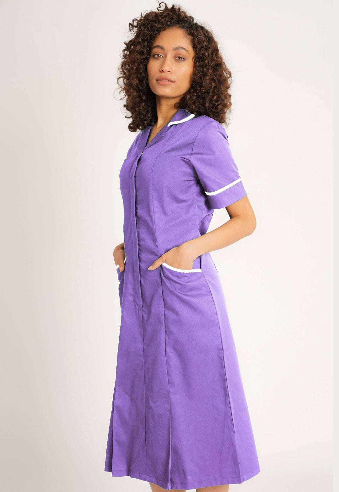 Lilac or Purple Nurse Dress NCLD - The Work Uniform Company
