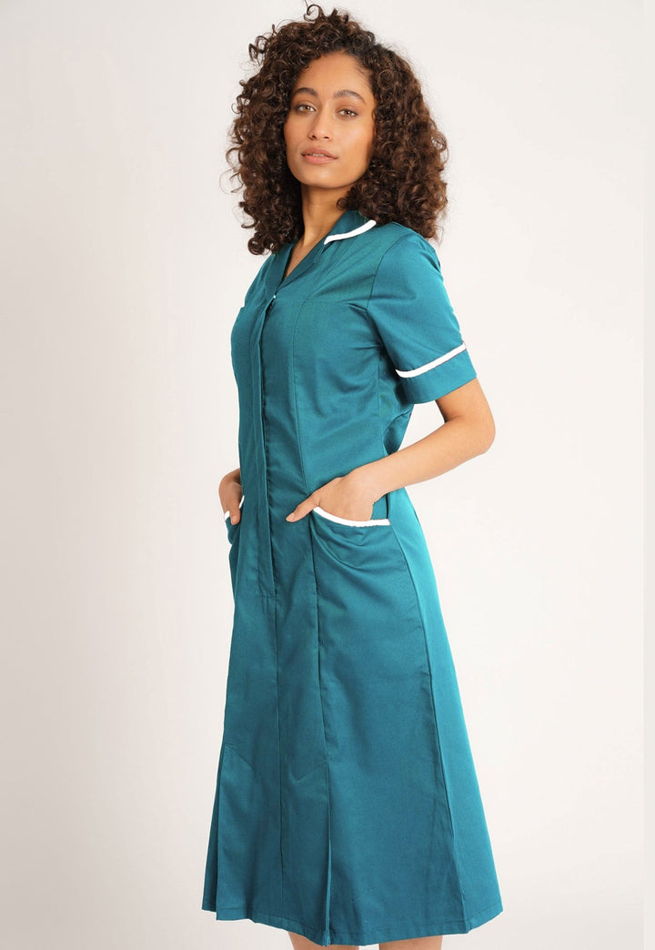 Eau de Nil or Teal Nurse Dress NCLD - The Work Uniform Company