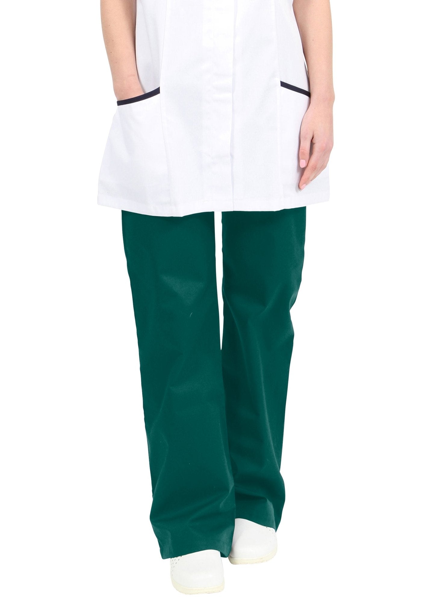 【T/C PRESSED TROUSER】 Bottle Green ０ HIGH-WAIST CULOTTE TROUSERS - Dark green | ZARA United Kingdom