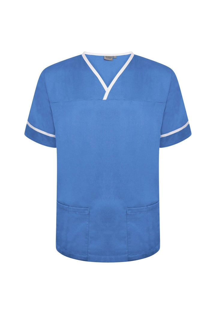 Unisex Contrast Trim Scrub Top NSTT - The Work Uniform Company